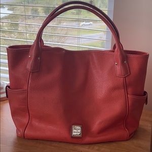 Dooney & Bourne Large Orange Kristen Tote